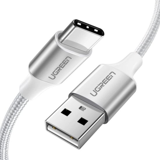 UGREEN Καλώδιο 1m USB-C 3A Λευκό US288/60131