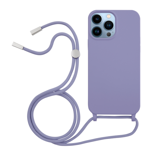 Vivid Silicone Cover Lace Apple iPhone 13 Pro Max Lilac