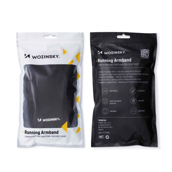 Wozinsky Running Phone Armband Μαύρο