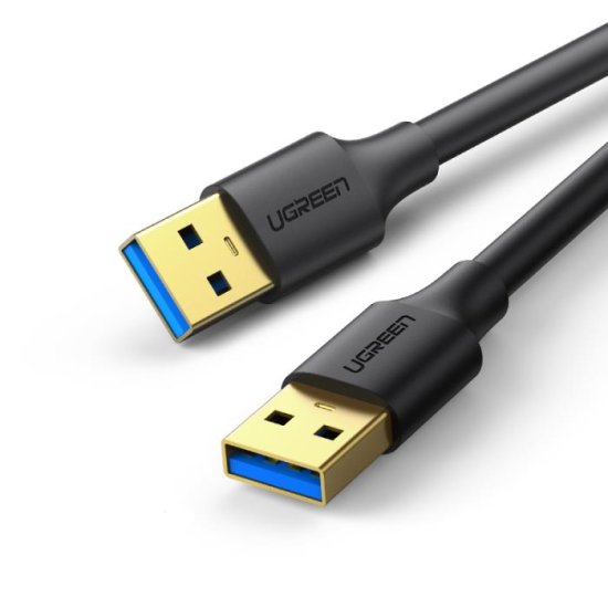 UGREEN USB 3.0 Cable USB-A male - USB-A male 1m (10370) Μαύρο
