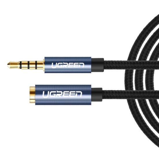 UGREEN Cable 3.5mm male - 3.5mm female 1.5m (40674) Μαύρο