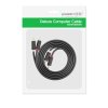 UGREEN Cable 2x RCA male - 2x RCA male 1.5m (10517) Μαύρο