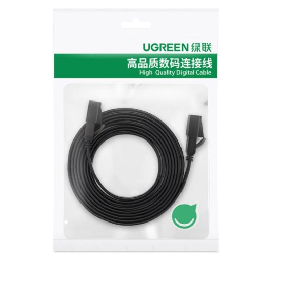 UGREEN NW106 Flat U/UTP Cat.7 Καλώδιο Δικτύου Ethernet 20m Μαύρο