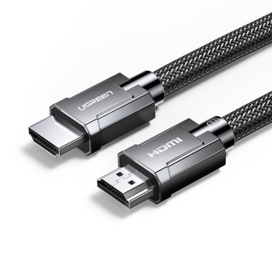 UGREEN HDMI 2.1 Braided Cable HDMI male - HDMI male 3m Μαύρο