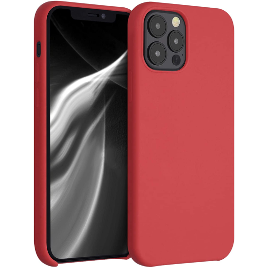 KWMobile Case Silicone Apple iPhone 12 Pro Max Κόκκινη