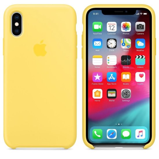 iPhone XS Max Κίτρινη Θήκη Σιλικόνης