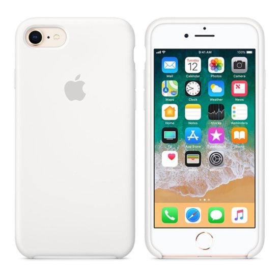 iPhone 7/8 Λευκή Θήκη Σιλικόνης