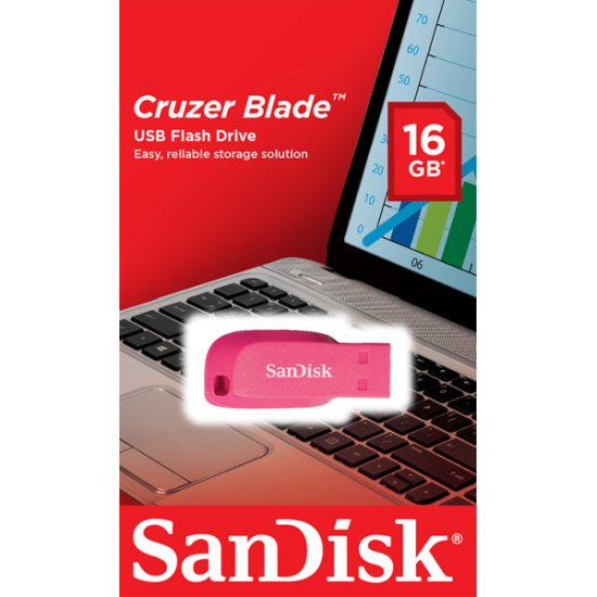 Sandisk USB 2.0 16GB Ροζ