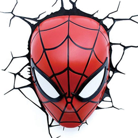 The Source 3DL Spiderman Face Light Παιδικό Φωτιστικό