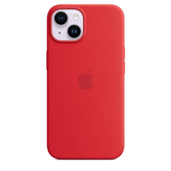 iPhone 14 Magsafe Θήκη Σιλικόνης Κόκκινη